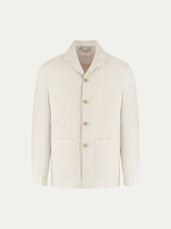 Beige Linen Leisure Blazer