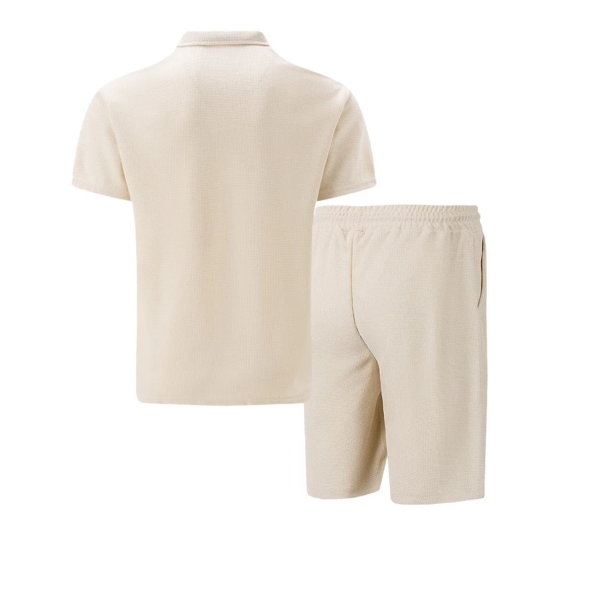 Ensemble Riviera – Polo zippé texturé et short