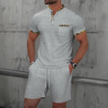 Ensemble Riviera – Polo zippé texturé et short