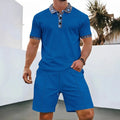 Ensemble Riviera – Polo zippé texturé et short