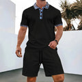 Ensemble Riviera – Polo zippé texturé et short
